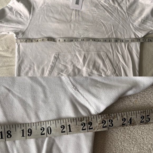 NWT Reigning Champ Lightweight Terry Relaxed Pullover Hoodie S White - Picture 6 of 7